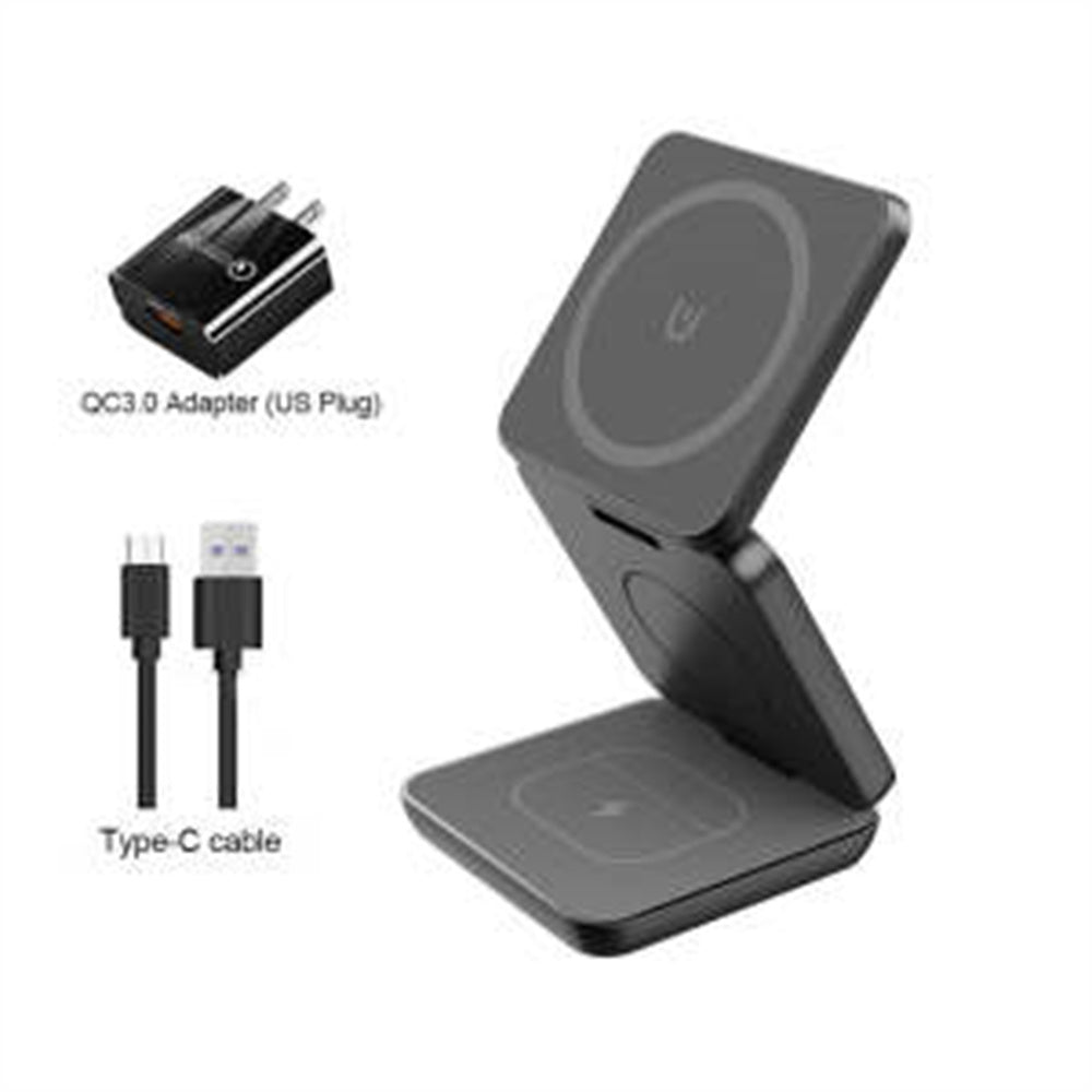 Folding 3-in-1 Magnetic Wireless Charger