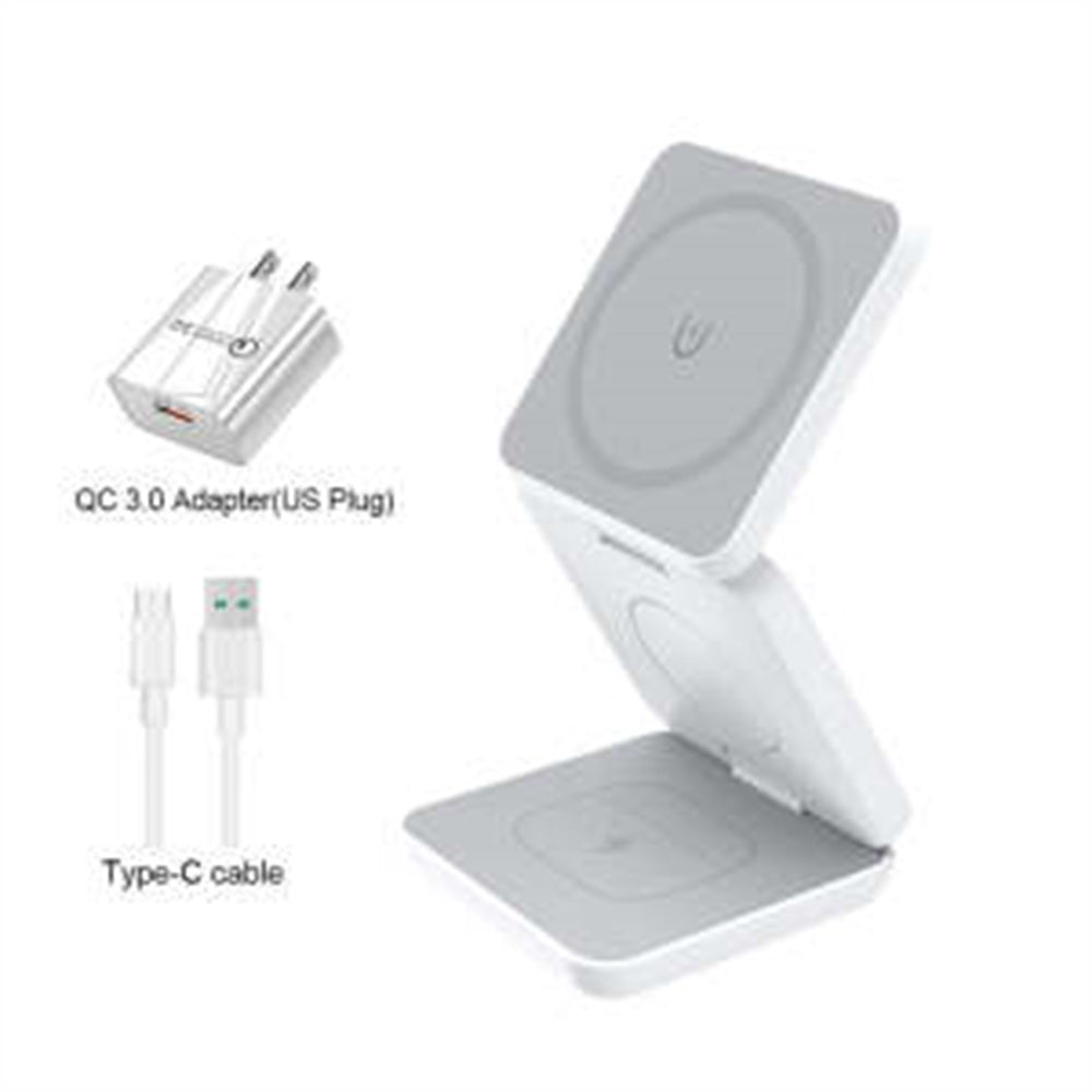Folding 3-in-1 Magnetic Wireless Charger