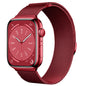 Compatible with Apple Watch, Two-Section Half-Circle Magnetic Milanese Steel Band for iWatch 11, Apple Watch Strap