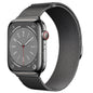 Compatible with Apple Watch, Two-Section Half-Circle Magnetic Milanese Steel Band for iWatch 11, Apple Watch Strap
