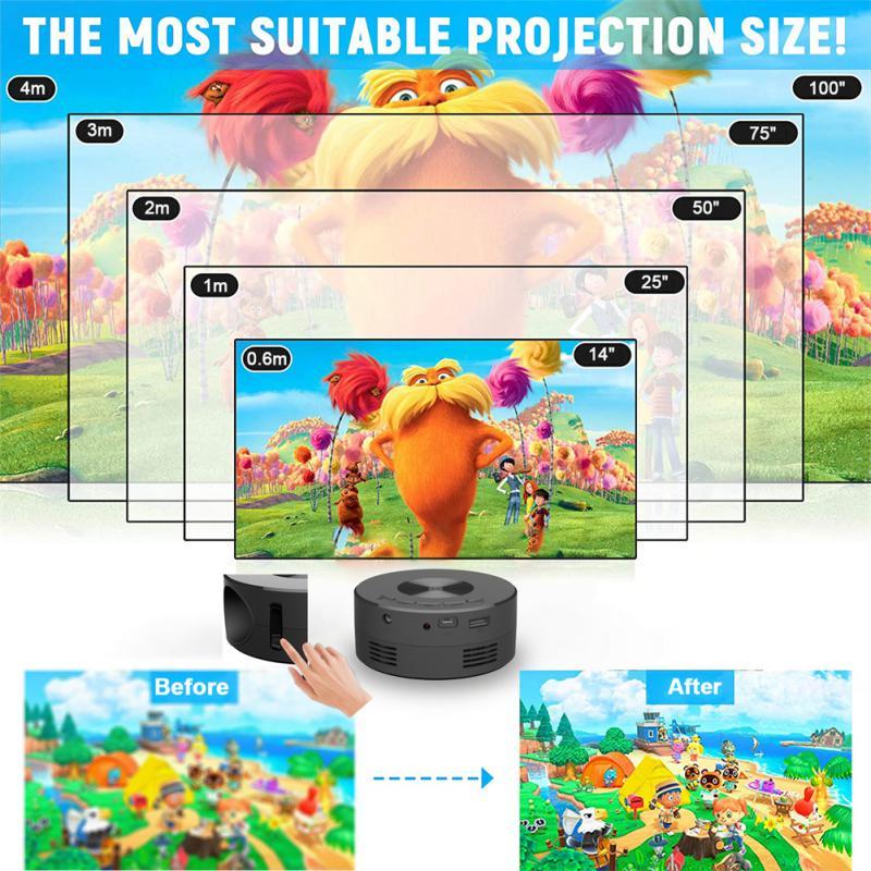 Portable Mini WiFi Projector – 1080P LED Home Theater
