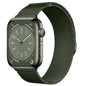 Compatible with Apple Watch, Two-Section Half-Circle Magnetic Milanese Steel Band for iWatch 11, Apple Watch Strap