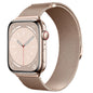 Compatible with Apple Watch, Two-Section Half-Circle Magnetic Milanese Steel Band for iWatch 11, Apple Watch Strap
