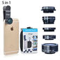 Akinger 4in1 5in1 7in1 10in1 13in1 Phone camera Lens Kit Fisheye Wide Angle macro telescope for iphone xiaomi android phone