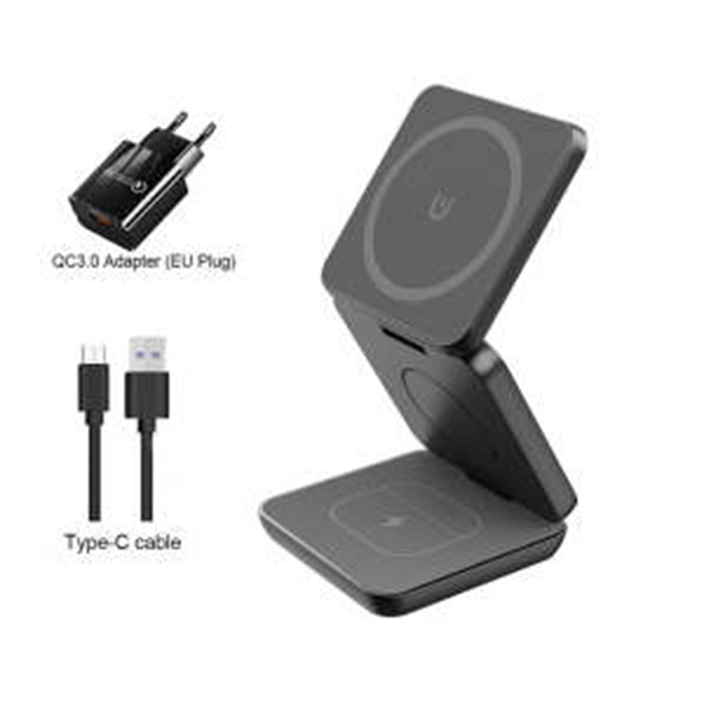 Folding 3-in-1 Magnetic Wireless Charger