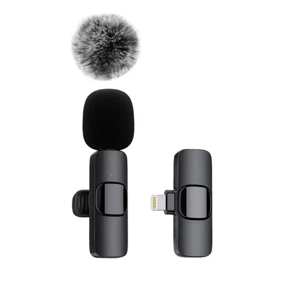 Mini Wireless Lavalier Microphone with Windshield